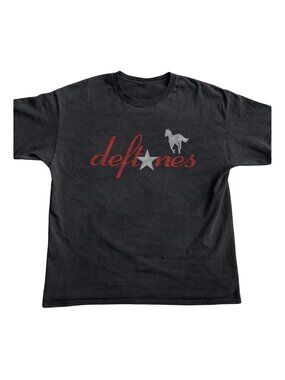 Deftones White Pony Star Logo Graphic T-Shirt Black Unisex Tee